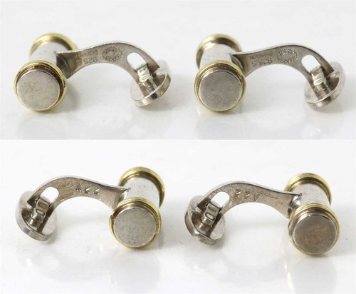 Georg Jensen Cufflinks Bird Vintage 20×8mm SV925 Silver Gold No Box Used - Picture 3 of 4