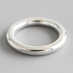 Handmade Solid 925 Sterling Silver Minimalist Round Rings for Women Fine Jewelry
