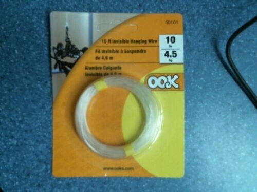 OOK 50101, 15 ft  Invisible Hanging Wire, FREE SHIPPING - Picture 1 of 1