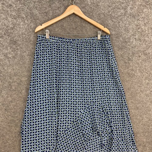 Max Studio Skirt Womens XL Multicolour Elastic Waist Midi 720 - Picture 4 of 12