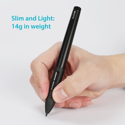 Huion Rechargeable Digital Pen Stylus P80 for Graphics Drawing Tablet Black - Picture 6 of 6