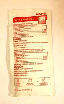 衛生日用品 Ki Kay 02595-072 commercial sink sanitizer Box of 200 1 oz packets