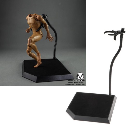 1/6 Doll stand Figure Base Display Stand Fits for Hot Toys Holder Black - Picture 10 of 10