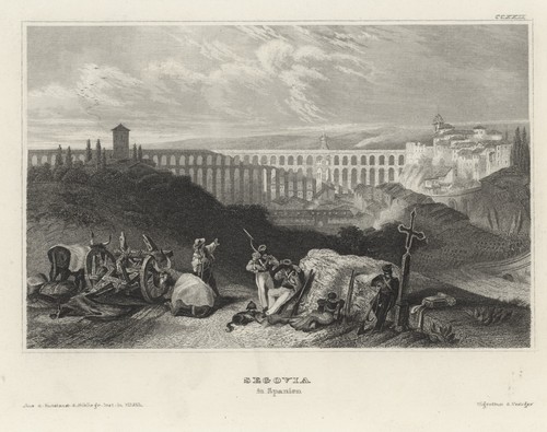 Aquädukt Segovia Spanien Wasser Konstruktion Römer Stahlstich Original - Bild 2 von 4