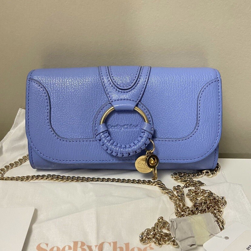 ★See By Chloe★ Hana Long Wallet Crossbody CHS21AP912985 NWT See by Chloe Hana Phone Wallet Bag with Chain Persian