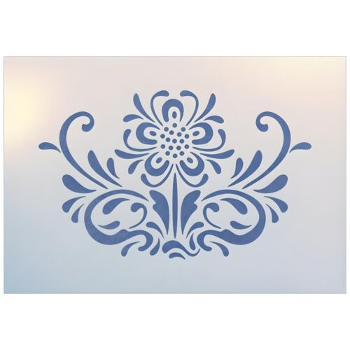 Rosemaling Pattern 28 Stencil- Swedish Kurbits Folk Art - The Artful Stencil - Picture 2 of 6
