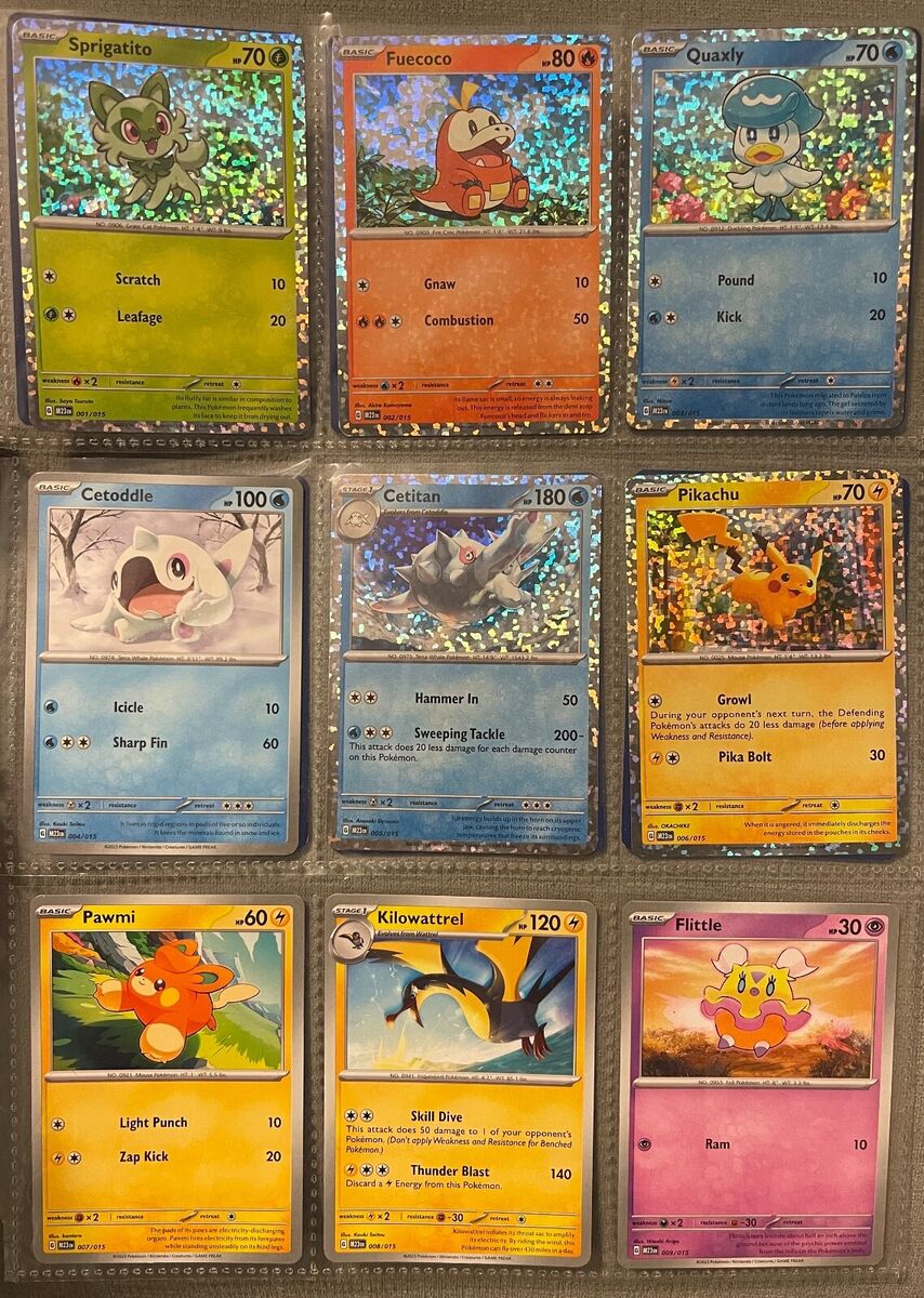 2023 McDonalds Pokemon Full Complete Set of 15 Cards - Match 2023 McDonalds Pokemon Full Complete Set of 15 Cards - Match