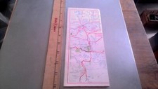 Carte routière COLORADO pétrole gaz COLORADO années 50 vintage ancienne annonce
