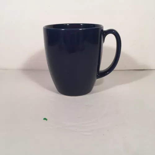 Corelle  Stoneware  Mug Cup 12 oz Navy Blue Coffee Tea Replacement Vtg
