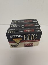 TDK TC-30 EHG VHS-C Video Cassette Made in Japan Extra High Grade New - Lot of 3