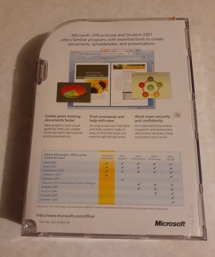 Microsoft Office Home and Student 2007 - Word Excel PowerPoint - Picture 4 of 4
