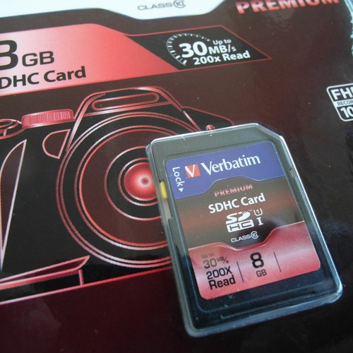 SD Memory Card Verbatim PREMIUM - SDHC Class 10 -8 GB - 43961 - Picture 1 of 3