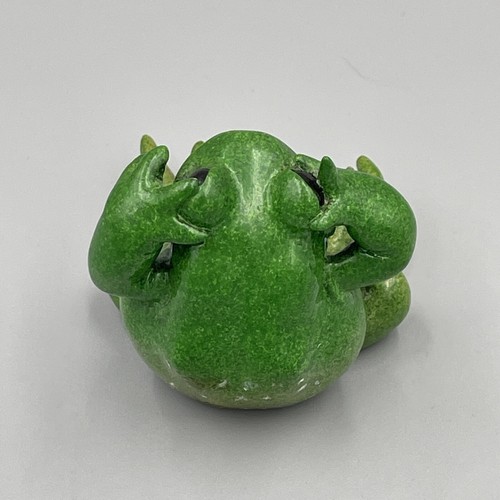 Kittys Critters Frosch See No Evil grün Retired Figur Sammlerstück ohne Probleme - Bild 4 von 7