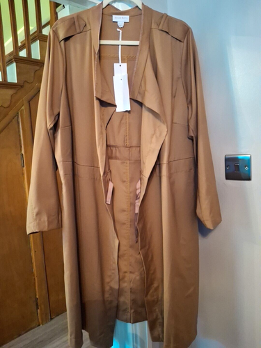 Evans - Giacca leggera Toffee Brown Longline - taglia 18/20 - nuova con etichette - prezzo consigliato £ 65,00 - Foto 19 di 21