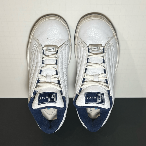 Womens Vtg’ 99’ NIKE White Leather Athletic Sneakers / Size 8 - Picture 5 of 9