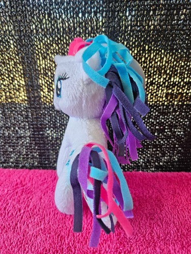 Peluche My Little Pony rarità diamante arcobaleno bianco 6" di Hasbro Funrise 2014 - Foto 3 di 6