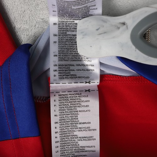 FC Basel 2017/2018 Home Football Shirt Adult SMALL Red Blue Adidas Soccer Jersey - Picture 11 of 12