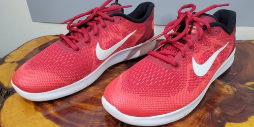 NIKE FREE RN Youth size 7Y Red Running Sneakers Flexible Lightweight Shoes - Picture 5 of 24