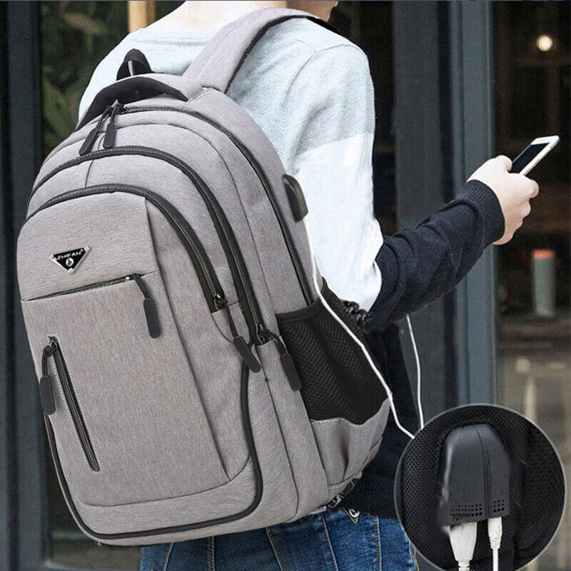 Backpack Men Laptop Backpacks Oxford Black Big Bags College Student Backpack
