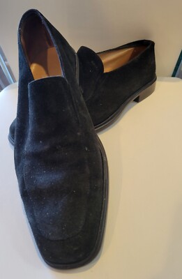 Mens Bally Caddo Black Suede Slip-On Loafers Size 7f | eBay