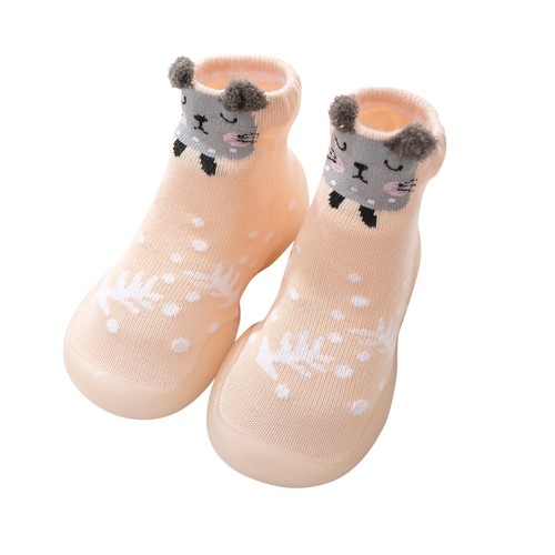 Infant Toddler Cute Cartoon Animals Shoes First Walkers Baby Elastic Socks Shoes - Picture 20 of 39