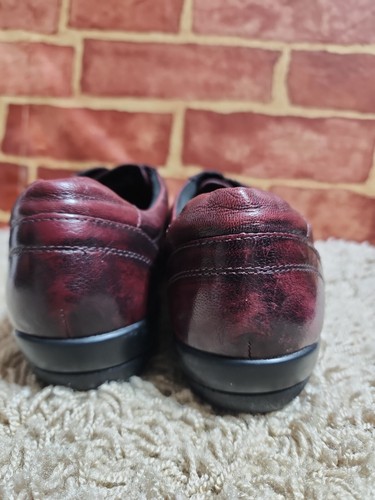 Clarks Everyday Showoff Loop Strap Burgundy Leather Loafers Shoes Sz 10M 5195 - Picture 7 of 9