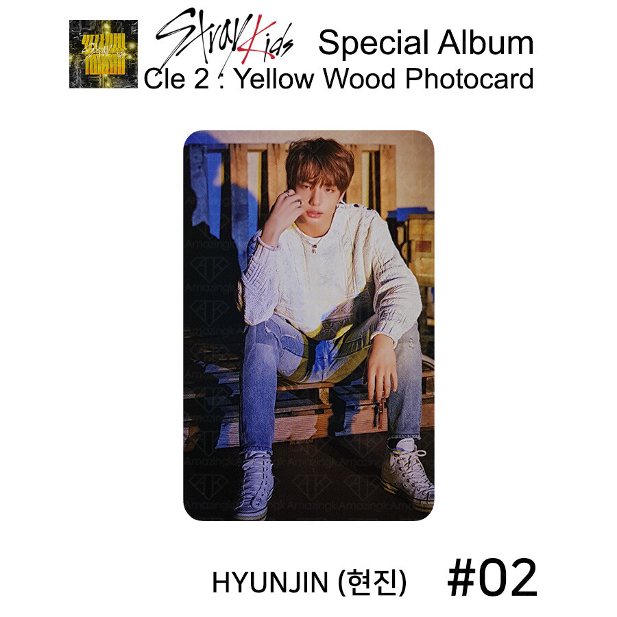 STRAY KIDS Special Album Cle 2 Yellow Wood Offcial Photocard