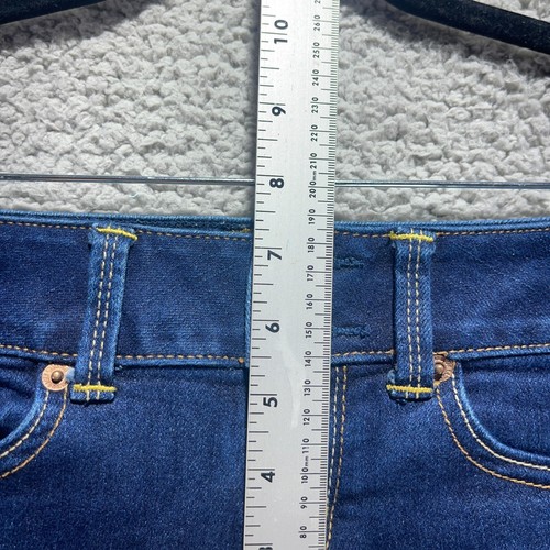 American Eagle Cutoff Denim Shorts Size 2 28x1.5 Distressed Raw Hem Stretch Blue - Picture 9 of 9