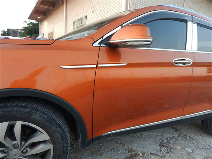 Car SUV Front Side Fender Cover Chrome Door Dagger Emblem Trim ...