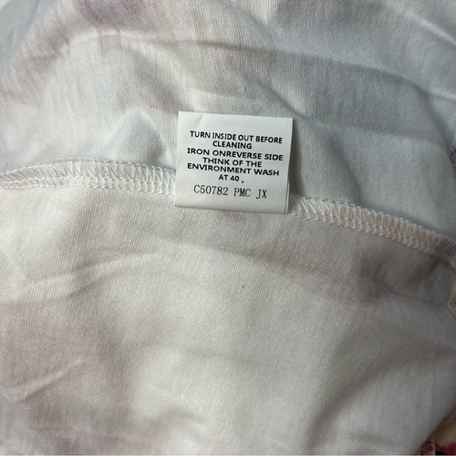 T-shirt floreale a forma di bambino morbida casual sopra il ginocchio collo a V abito swing taglia large NUOVO - Foto 8 di 12