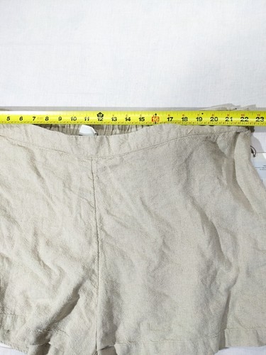 Womens High-Rise Linen Blend SKORT By A New Day Size 24 Beige - Picture 9 of 11