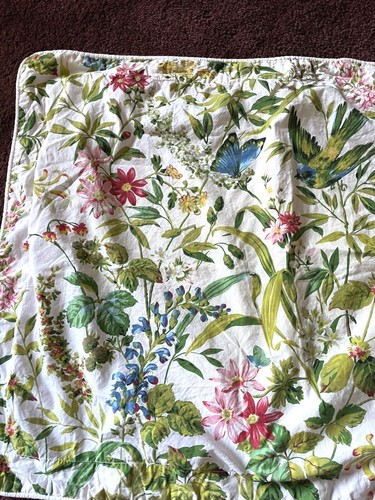 Raymond Waites Floral Botanical Garden Birds Butterflies Pair of Pillow Shams - Picture 6 of 11