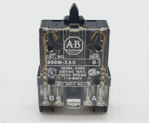 Bloque de contacto Allen-Bradley 800M-XAS Ser B - Imagen 3 de 5