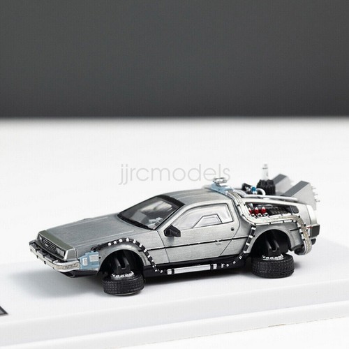 For MJ 1/64 Scale Back to the Future DeLorean Time Machine3 Diecast Car Model - Picture 2 of 5