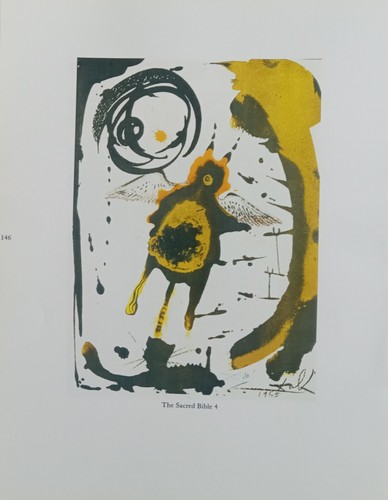 Salvador Dali THE SACRED BIBLE 4 Divine Comedy Sacra Biblia Book Page Print - Picture 2 of 2