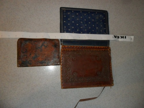 Konvolut Vintage/Antike Leder Bucheinbände/Hüllen - Bild 5 von 5