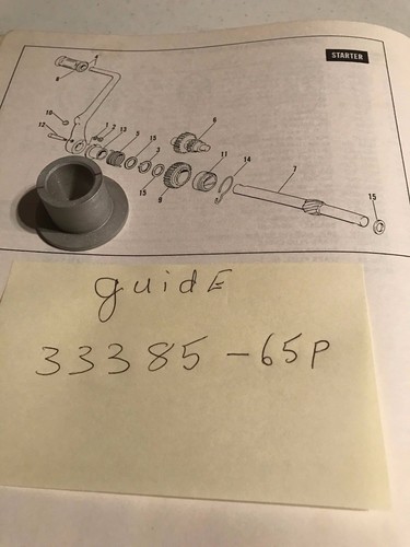1972 HARLEY AERMACCHI M-65CC SHORTSTER KICKER GUIDE 33385-65P AMF - Picture 4 of 5