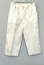 EUC Ralph Lauren Women's Cotton, Straight Leg Pants. 8. White. Dress or Casual