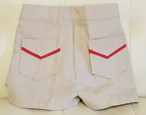 Vintage Donmoor Kleinkind Shorts kleine Jungen khaki 3T 1980er Fronttaschen