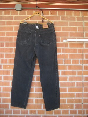 90s Vtg LEVIS 550 Men's Relaxed Faded Black Denim Jeans