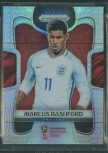 2018 Panini Prizm World Cup Hyper Prizms Marcus Rashford Rookie RC #72 England