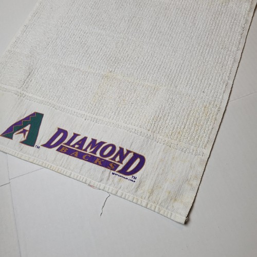 MLB Arizona Diamondbacks Hand Towel White Baseball McArthur Y2k 🦊92 - Picture 4 of 6