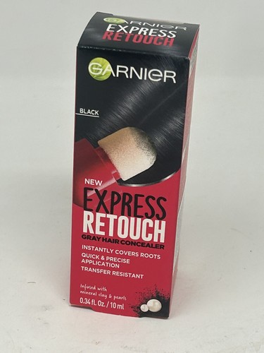 Garnier Express Retouch Gray Hair Concealer Noir Brand New - Picture 3 of 11