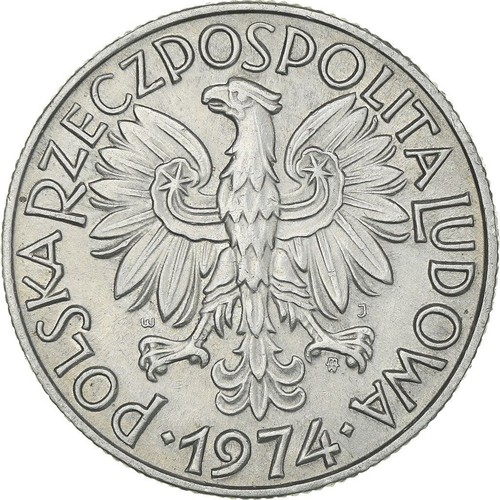 Polnisch | Polen 5 Zlotych Münze | Fischer | Adler | Polen | 1958 - 1974 - Bild 4 von 12