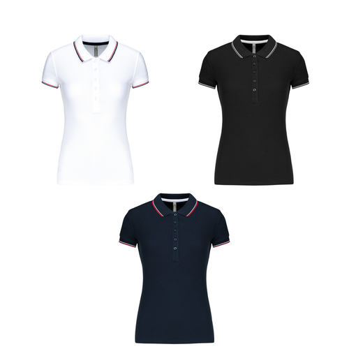 Kariban Damen Kurzarm Poloshirt (K251) - Baumwolle Damen Uni Tshirt Polo - Bild 1 von 5