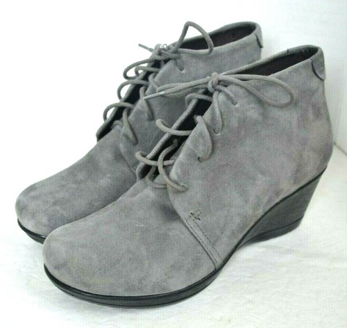DANSKO GRAUE LEDER WILDLEDER STIEFEL GRÖSSE 38 / 8 2,3/4" HIGH HEELS - Bild 1 von 8