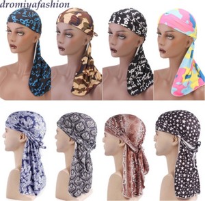 New Men Women Durag Bandana Sports Du Rag Scarf Fits All Head Rap Tie Down Band