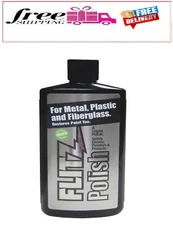 7.6 oz. Green Metal Plastic and Fiberglass Polish Liquid Bottle