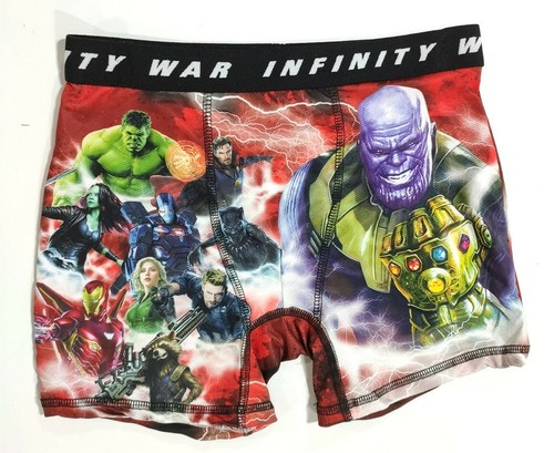 Marvel Avengers Infinity War Boxer Briefs Boys Large 10 Athletic Underwear Gift - Picture 3 of 5