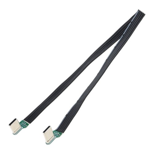 Flat Silicone Type C Cable Angled Connectors Tight Space Charging - Zdjęcie 17 z 32